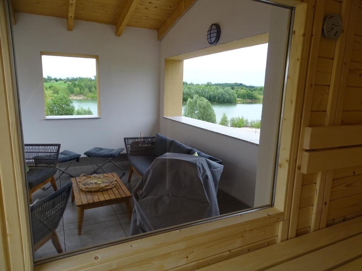 Feriendomizil Am Stoermthaler See, Lagovida, Leipziger Neuseenland, Grosspoesna, Privatstrand Exterior photo