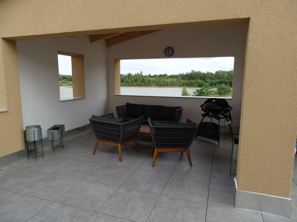 Feriendomizil Am Stoermthaler See, Lagovida, Leipziger Neuseenland, Grosspoesna, Privatstrand Exterior photo